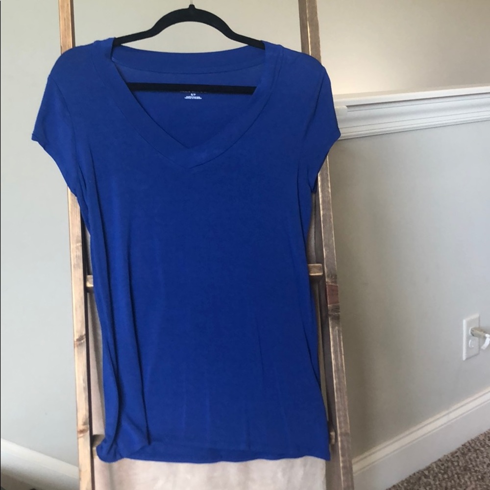 deep blue short sleeve tee